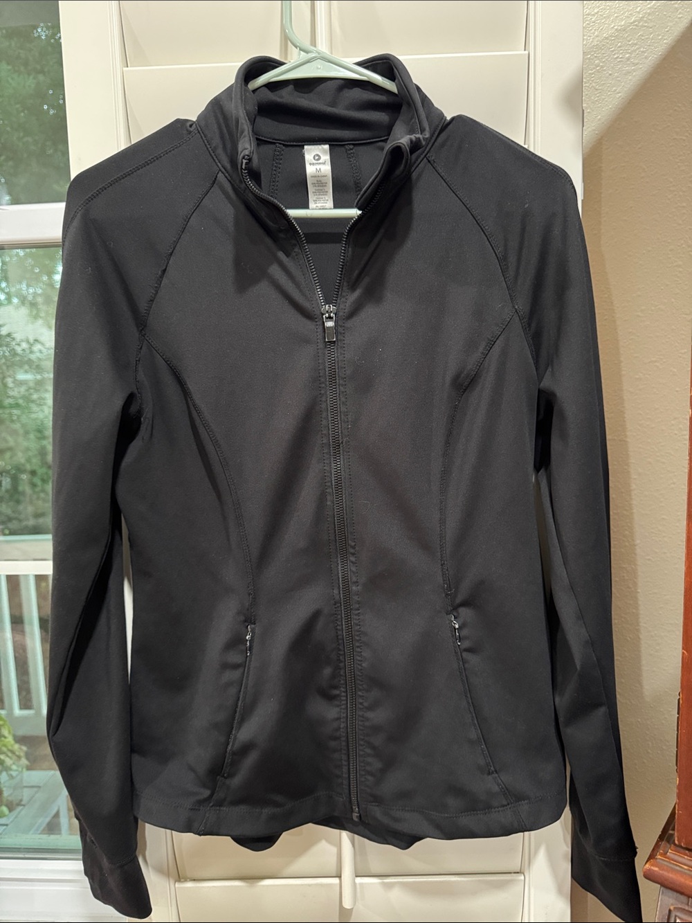 90 Degree By Reflex Women's Black Full-Zip Jacket